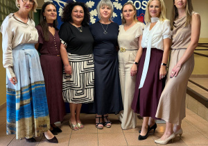 Zdjęcia na ściance jubileuszowej.
