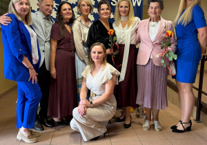 Zdjęcia na ściance jubileuszowej.